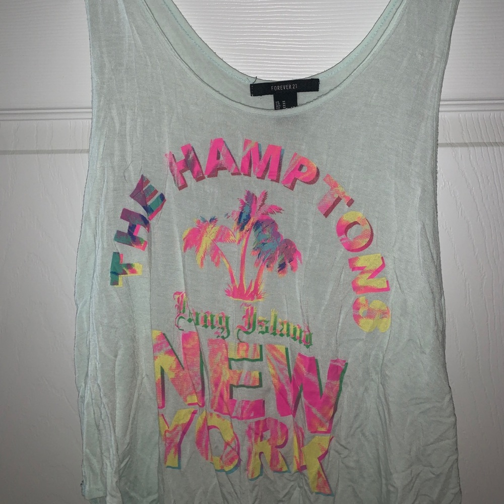 New York Hamptons Cotton Stretchy Tank Top